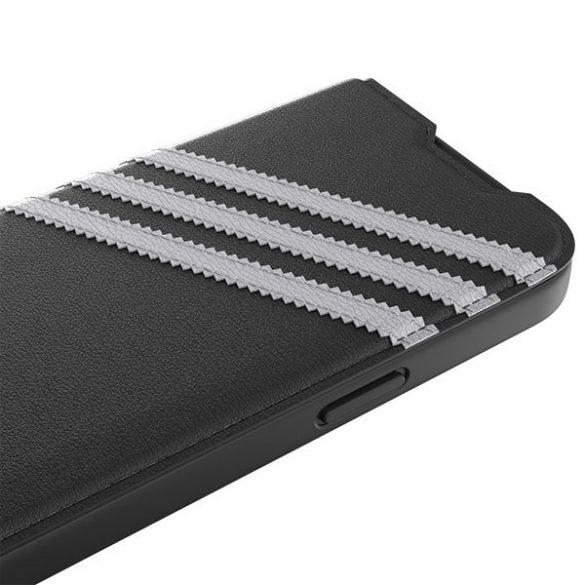 Husă Adidas OR Booklet PU iPhone 14 Pro czarno biały/negru alb 50196