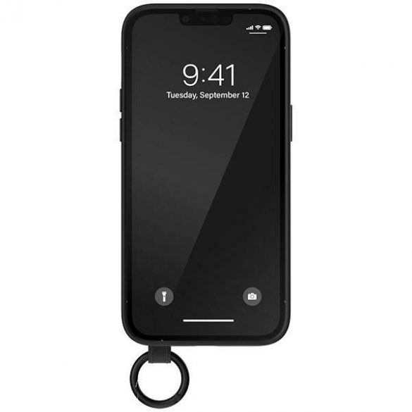 Husă Adidas OR cu curea de mână iPhone 14 Pro Max 6,7 negru/negru-alb 50216"