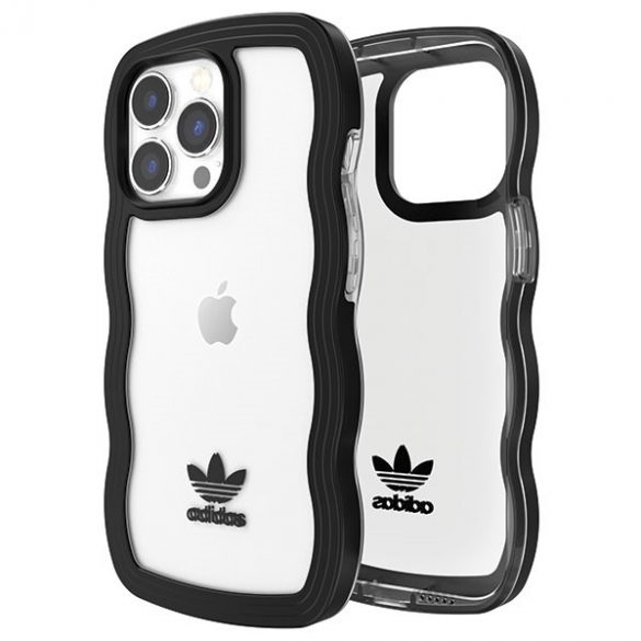 Husă Adidas OR Wavy iPhone 13 Pro /13 6,1 czarny-przezroczysty/negru-transparent 51900"