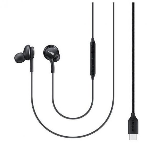 Zestaw stereo Samsung EO-IC100BB AKG czarne/negru USB-C