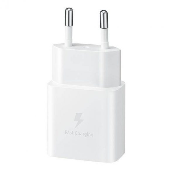 Ład. siec. Samsung EP-T1510XW 15W încărcare rapidă + kabel USB-C/USB-C alb/alb