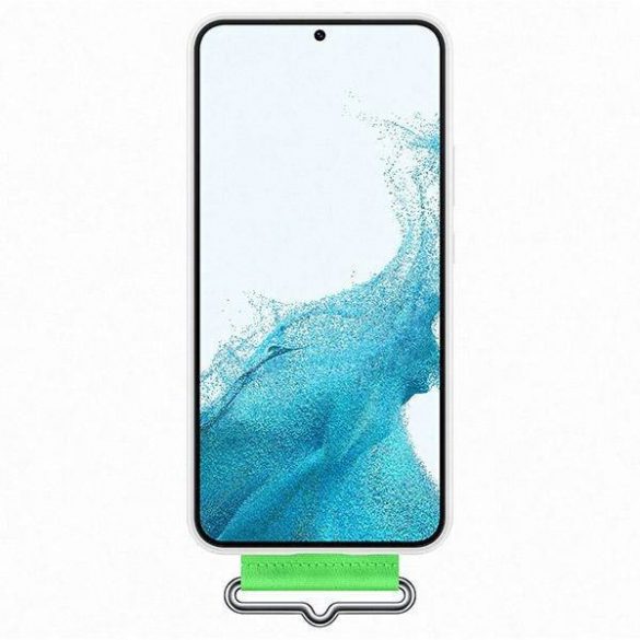 Etui Samsung EF-GS901TW S22 S901 biały/alb Husă cu curea din silicon