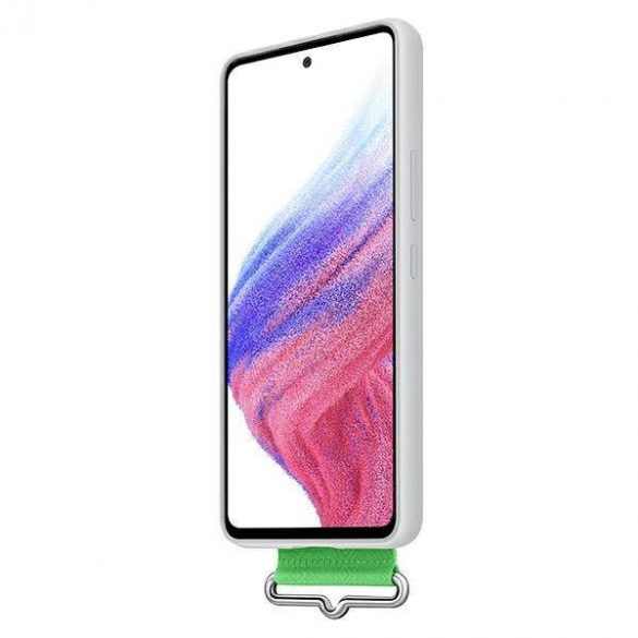 Etui Samsung EF-GA536TW A53 5G A536 biały/alb Husă din silicon Husă curea