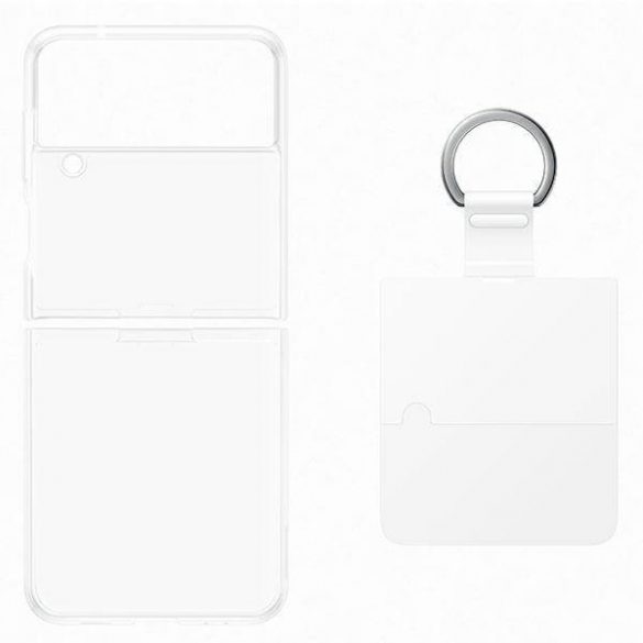 Husă Samsung EF-OF721CTEGWW Z Flip 4 transparent/transparent Clear Husă Ring Husă