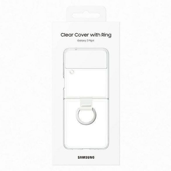 Husă Samsung EF-OF721CTEGWW Z Flip 4 transparent/transparent Clear Husă Ring Husă