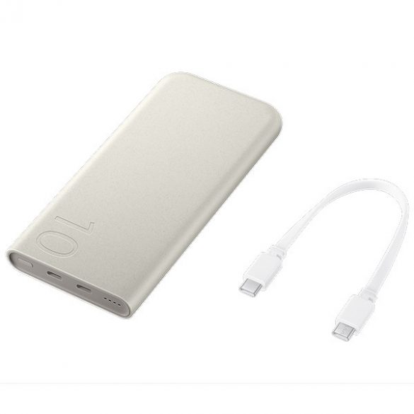 Powerbank Samsung EB-P3400XU 10000 mAh 25W 2xUSB-C beżowy/bej