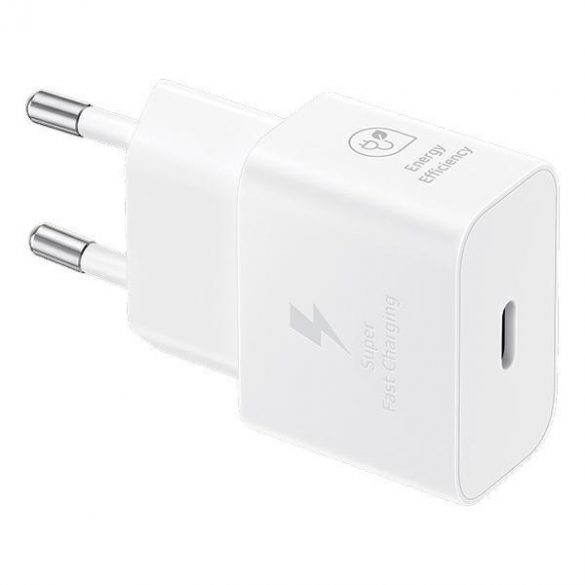 Ład. siec. Samsung EP-T2510XW 25W Fast Charge + cablu USB-C/USB-C biał/alb