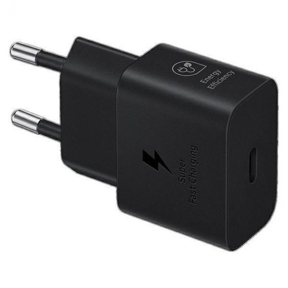 Ład. siec. Samsung EP-T2510XB 25W Fast Charge + cablu USB-C/USB-C czarny/negru