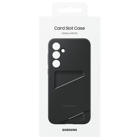 Etui Samsung EF-OA356TBEGWW A35 5G A356 czarny/negru Capac slot pentru card