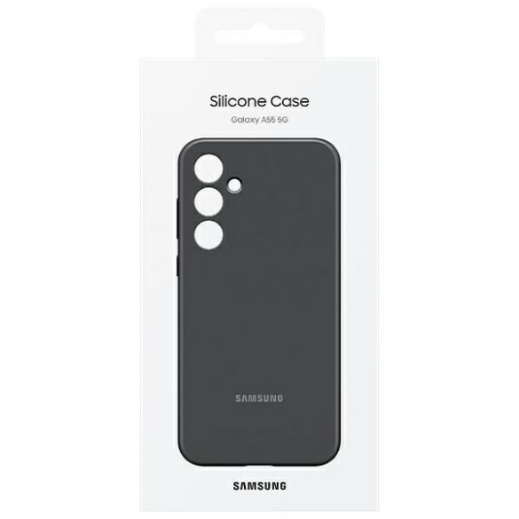 Etui Samsung EF-PA556TBEGWW A55 5G A556 husă din silicon czarny/negru