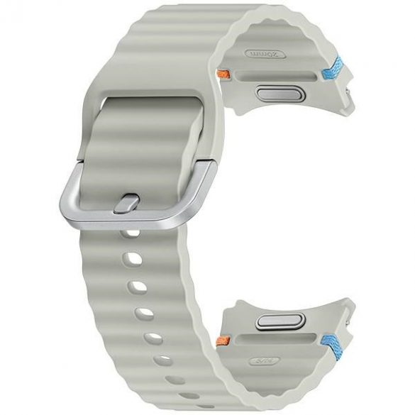 Pasek Sport Band Samsung ET-SNL30SSEGEU do Watch7 / 6 / 5 / 4 20mm S/M srebrny/argintiu