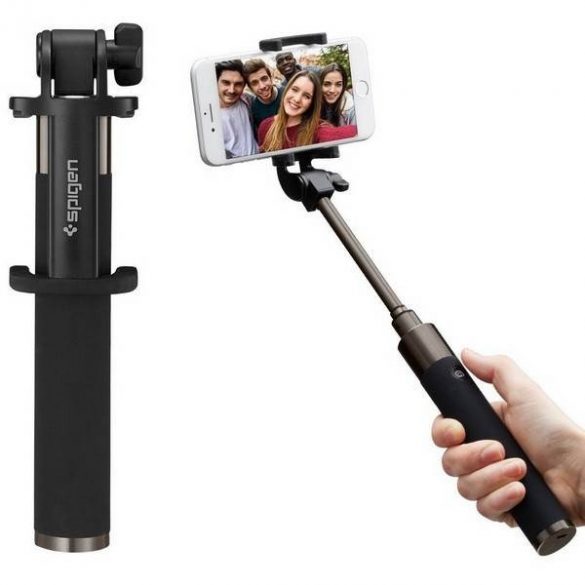 Spigen Selfiestick S530W czarny/negru Bluetooth 000SS21746