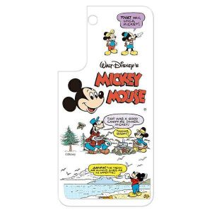 Panel Samsung GP-TOS906HIARW do Husă Frame Husă do Galaxy S22+ Disney Mickey alb/alb  husă