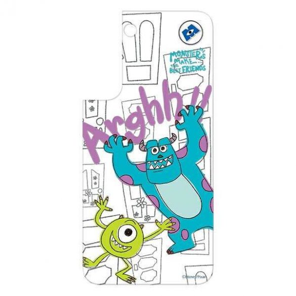 Panou Samsung GP-TOS901HIAGW do etui Frame Cover pentru Galaxy S22 Disney Monsters husă biał/albă