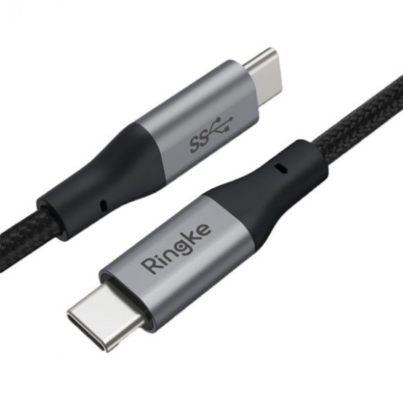 Ringke Kabel pleciony USB-C și USB-C 1,2m Încărcare rapidă czarny/negru ACCB0002