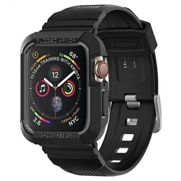 Carcasă Spigen Rugged Armor Pro Apple Watch 4/5/6/7/SE 44/45mm czarny/negru 062CS25324