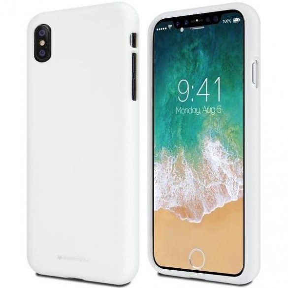 Husă Mercury Soft pentru iPhone Xs Max biał/albă