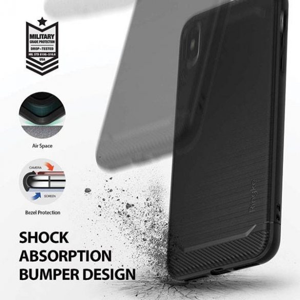 Ringke Onyx iPhone Xs Max negru / negru OXAP0012 husă