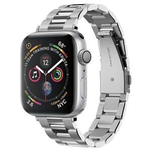 Curea de schimb Spigen Modern Fit Apple Watch 1/2/3 /4/5/6/7/SE (38/40/41mm) - argintiu