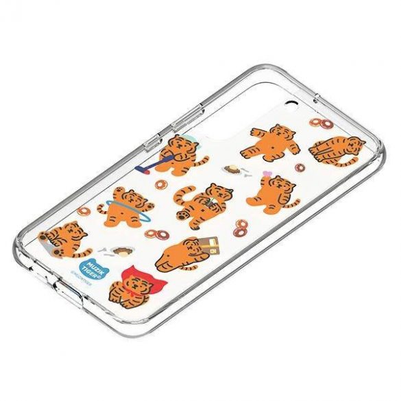 Panou Samsung GP-TOU021HONOW do etui Frame Cover pentru Galaxy S22 Muzik Tiger husă biał/albă