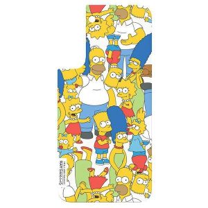 Panou Samsung GP-TOU021HOOYW do etui Frame Cover pentru Galaxy S22+ Husa Simpsons Mix biały/alb