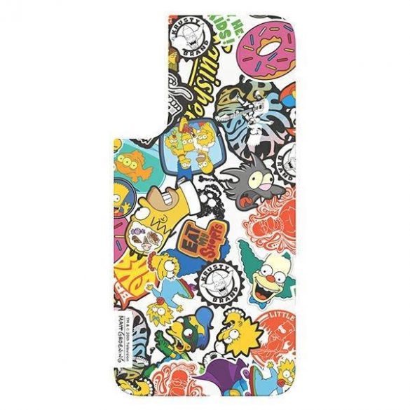 Panou Samsung GP-TOU021HOQYW do etui Frame Cover pentru Galaxy S22+ Husa Simpsons Faces biały/alb