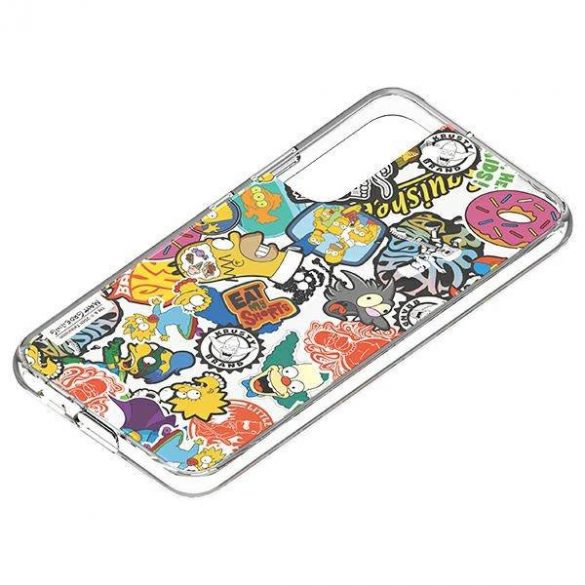 Panou Samsung GP-TOU021HOQYW do etui Frame Cover pentru Galaxy S22+ Husa Simpsons Faces biały/alb