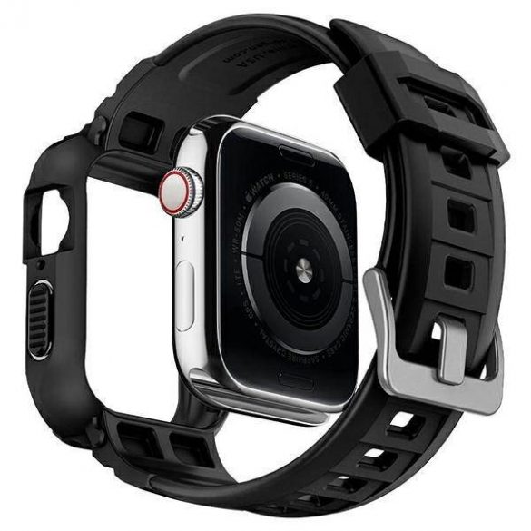 Carcasa Spigen Rugged Armor Pro pentru Apple Watch 4/5/6/7/SE 40/41mm czarny/negru ACS00546