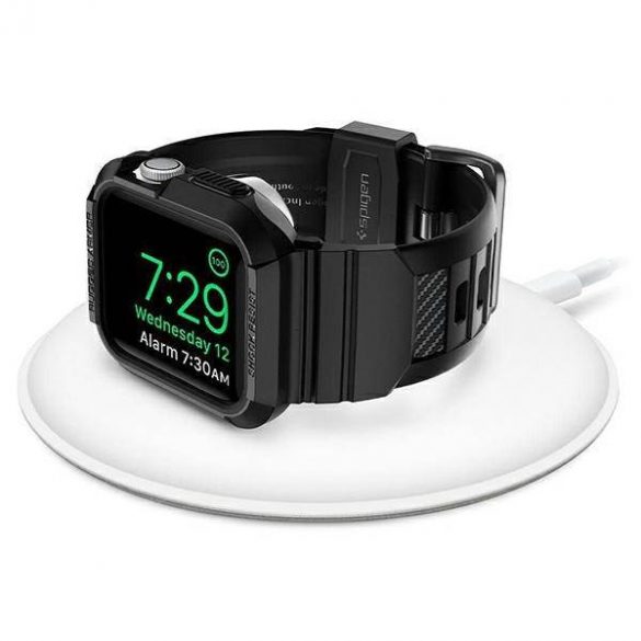 Carcasa Spigen Rugged Armor Pro pentru Apple Watch 4/5/6/7/SE 40/41mm czarny/negru ACS00546