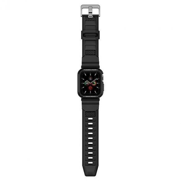 Carcasa Spigen Rugged Armor Pro pentru Apple Watch 4/5/6/7/SE 40/41mm czarny/negru ACS00546