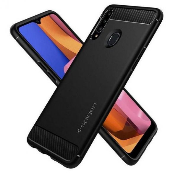 Spigen Rugged Armor Samsung A20s A207 czarny/negru mat ACS00561