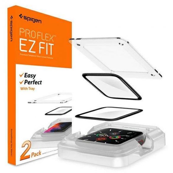 Spigen ProFlex EZ FIT Apple Watch 4/5/6 /SE 40mm AFL01219 Szkło Hybrydowe protectie de ecran