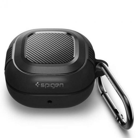 Carcasa Spigen Rugged Armor Buds 2/Live Case czarny/negru ASD01276