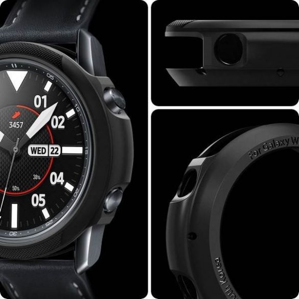 Husă Spigen Liquid Air Samsung Galaxy Watch 3 41 mm negru/negru mat ACS01561