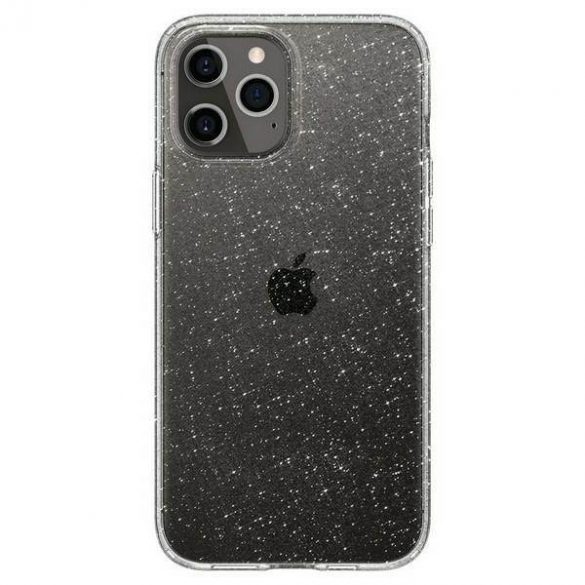 Spigen Husă transparentă cu cristale lichide cu sclipici pentru iPhone 12/ 12 Pro 6,1" ACS01698