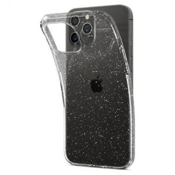 Spigen Husă transparentă cu cristale lichide cu sclipici pentru iPhone 12/ 12 Pro 6,1" ACS01698