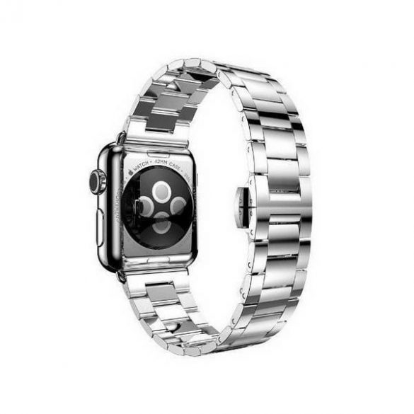 Mercury pasek Metal Apple Watch 38/40/41 mm srebrny/argintiu