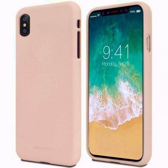 Husă Mercury Soft pentru iPhone 12/12 Pro 6,1" rożowo-piaskowy/roz nisip