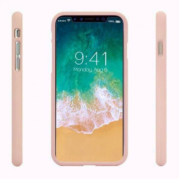 Husă Mercury Soft pentru iPhone 12/12 Pro 6,1" rożowo-piaskowy/roz nisip