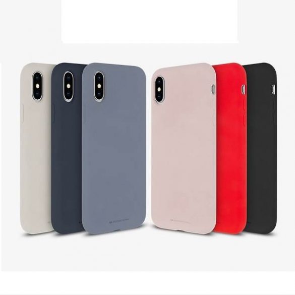 Husă Mercury din silicon pentru iPhone 12/12 Pro de 6,1 inchi, neagră/czarny