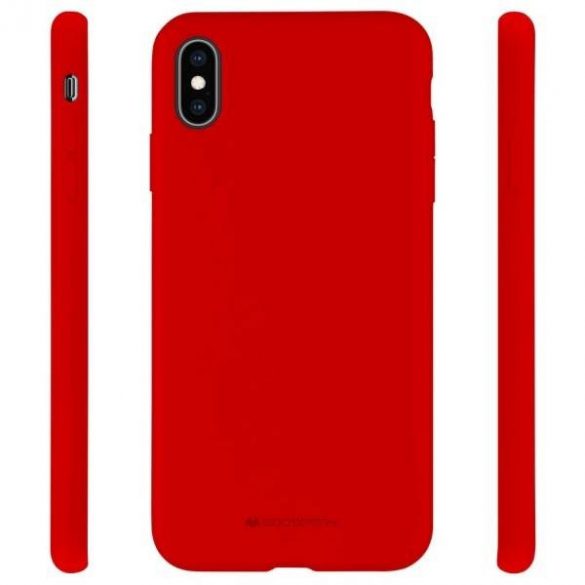 Husă Mercury din silicon pentru iPhone 12/12 Pro de 6,1 inchi, roșie/czerwony