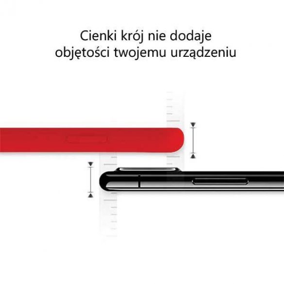 Husă Mercury din silicon pentru iPhone 12/12 Pro de 6,1 inchi, roșie/czerwony