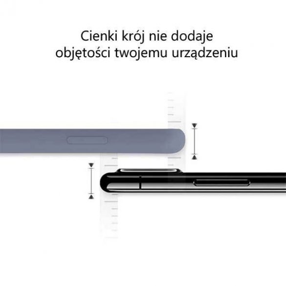 Husă din silicon Mercury pentru iPhone 12/12 Pro 6,1" lawendowy/gri lavandă