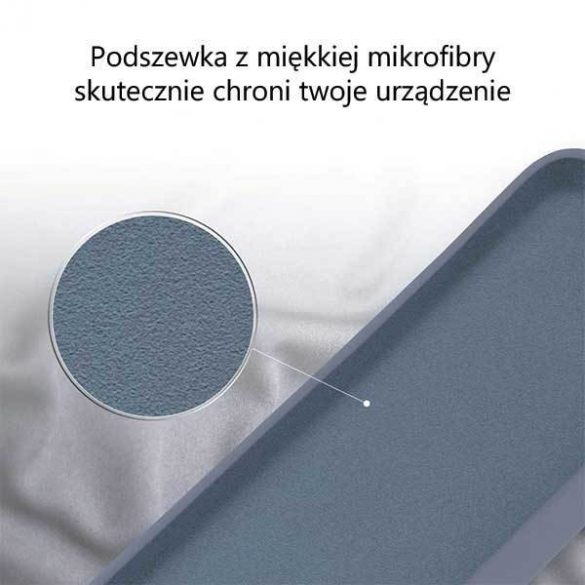 Husă din silicon Mercury pentru iPhone 12/12 Pro 6,1" lawendowy/gri lavandă