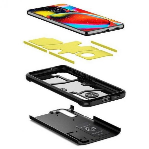 Husă Spigen Tough Armor Samsung G990 S21 FE czarny/negru ACS03059