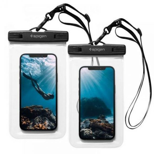 Spigen Waterproof Case A601 Carcasă universală 2szt Crystal Clear