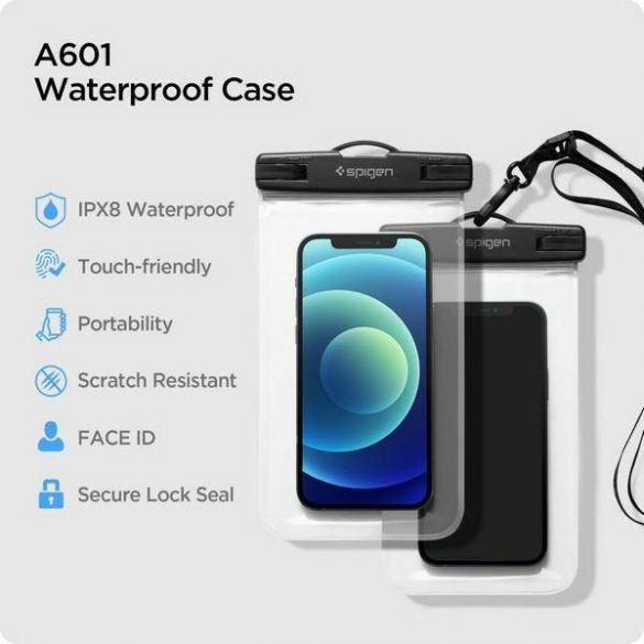 Spigen Waterproof Case A601 Carcasă universală 2szt Crystal Clear