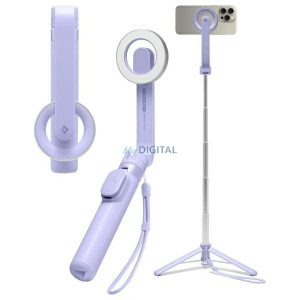 Spigen S571W MagSafe Bluetooth selfie stick și trepied - violet