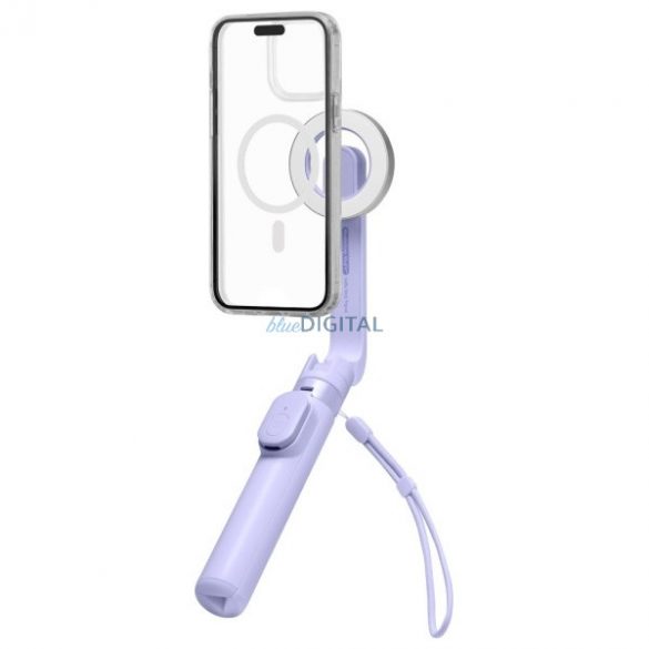 Spigen S571W MagSafe Bluetooth selfie stick și trepied - violet