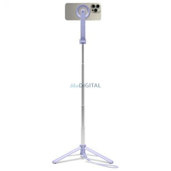 Spigen S571W MagSafe Bluetooth selfie stick și trepied - violet